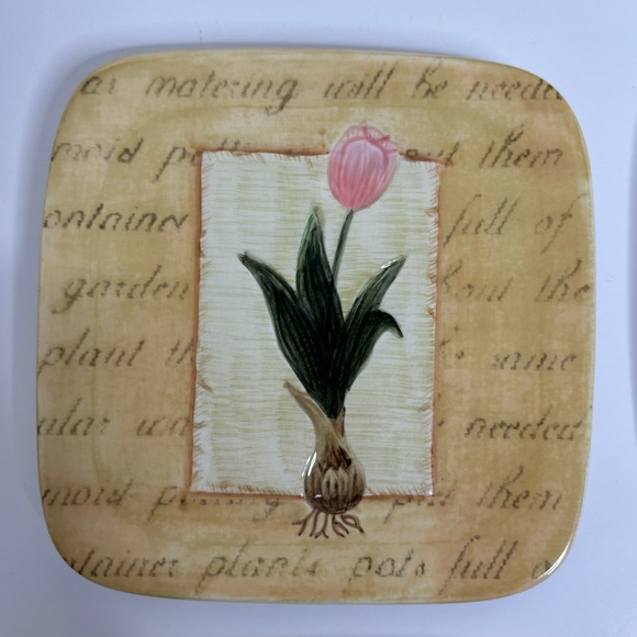 MWW 4” Mini Plate Set Spring Garden Bulbs - Picture 6 of 8